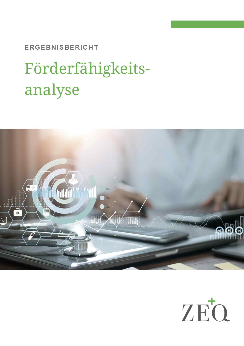 Titelblatt des ZEQ-Ergebnisberichts zur Förderfähigkeitsanalyse